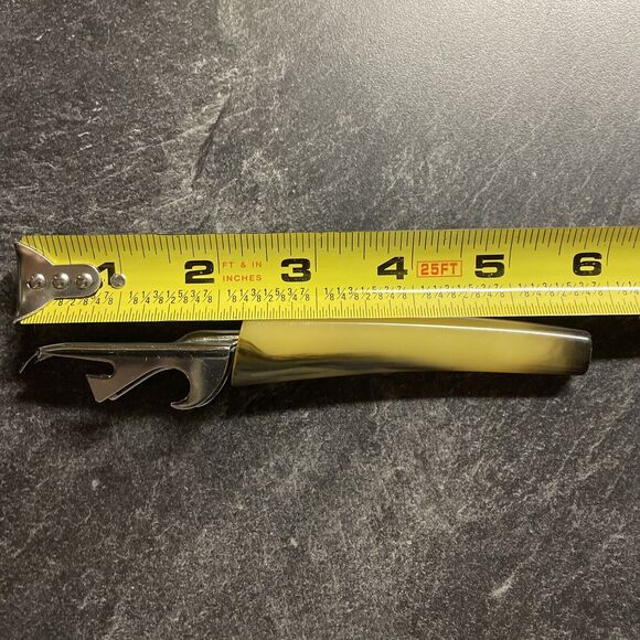 Trav-L-Bar Vintage Bottle Opener 6 in Bakelite Handle MCM - Picture 3 of 10